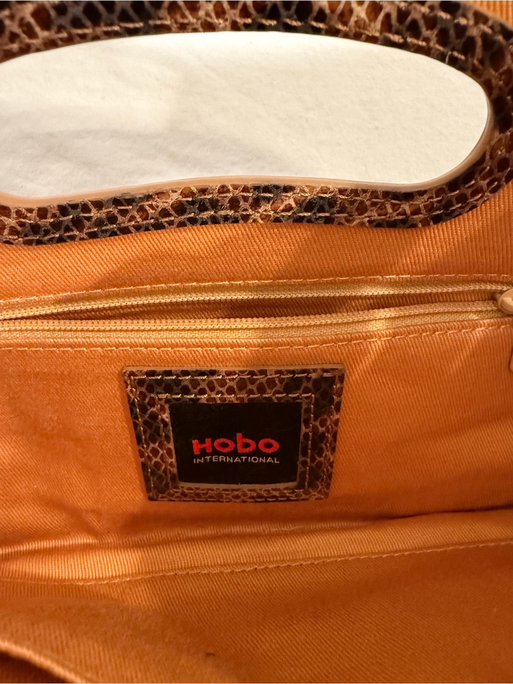 HOBO Leopard Print Envelope Clutch in Brown and Black - Picture 2 of 2